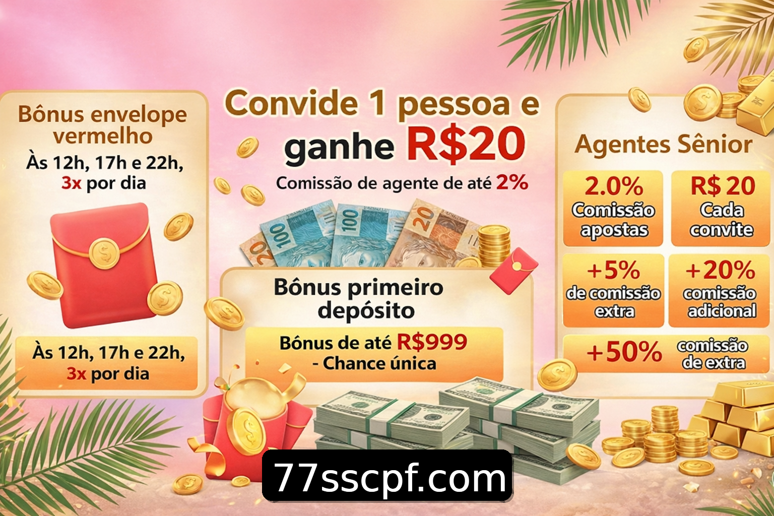 Banner do Bônus do Casino 77ss